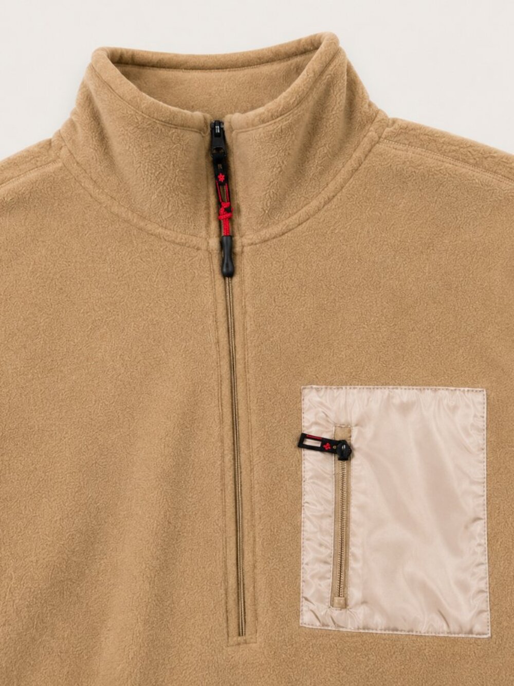 Canada Weather Gear Fleece Pullover L NWT Quarter Zip Beige Heritage Jacket - Picture 3 of 7